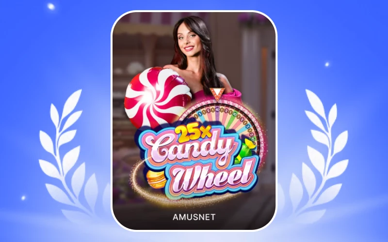 Spin the wheel to win in Candy Wheel 1win game.