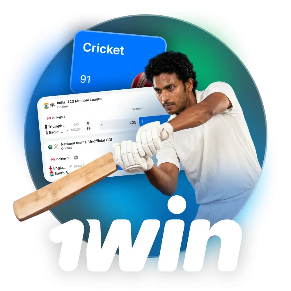 Bet on cricket with 1Win and get a 500% bonus in India.