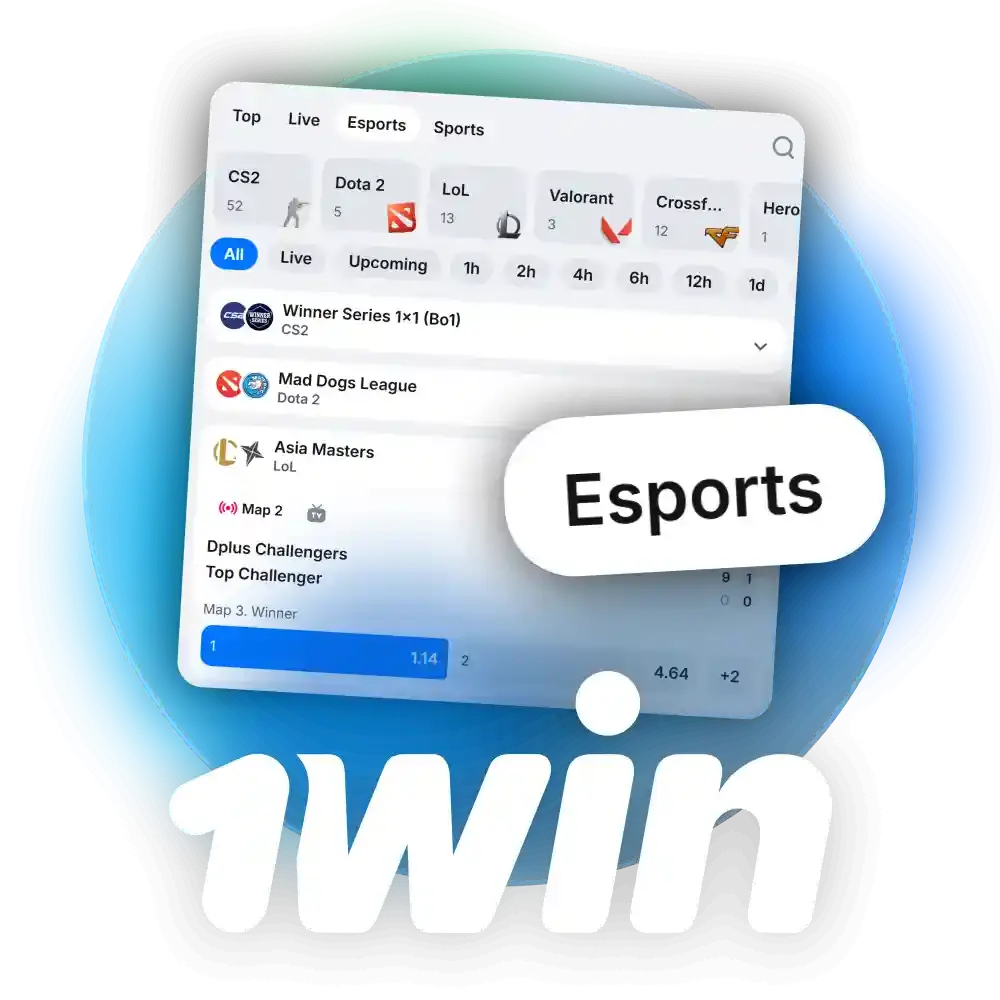 Learn how to place bets on eSports at 1win.